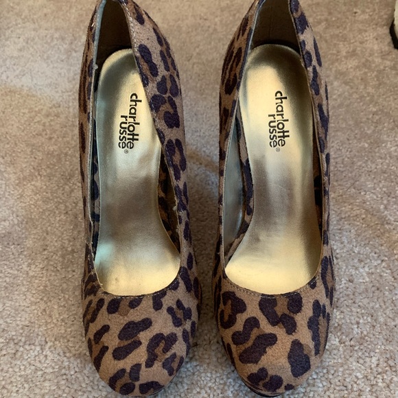 NEVER BEEN WORN!! Charlotte Russe Cheetah Heels! - Picture 2 of 3